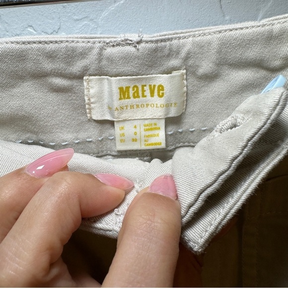 Anthropologie Maeve Hallee Embroidered‎ Wide Pants Size 0 - Picture 6 of 6